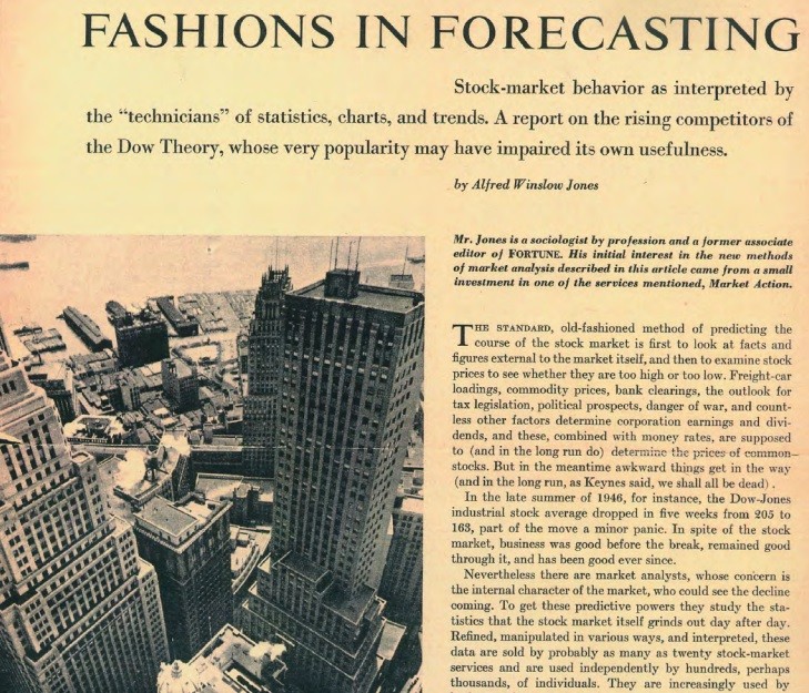 A brief history of the hedge fund A brief history of the hedge fund