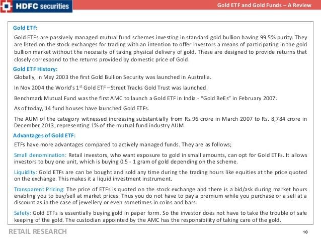 Gold ETF Vs Gold Fund Of Funds