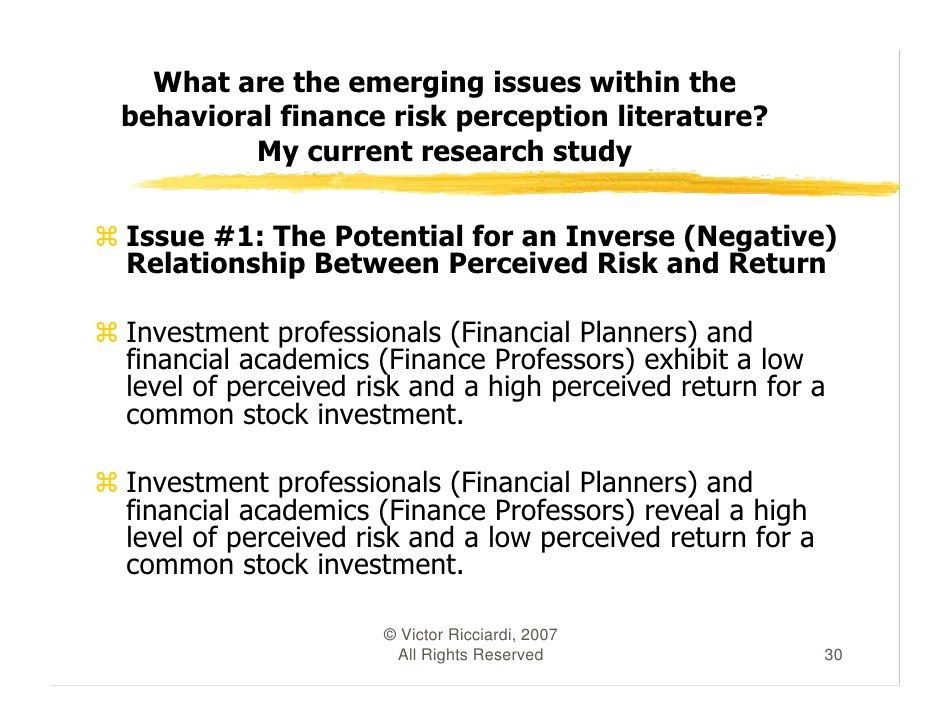 Behavioral Finance An Introduction Investing Beyond