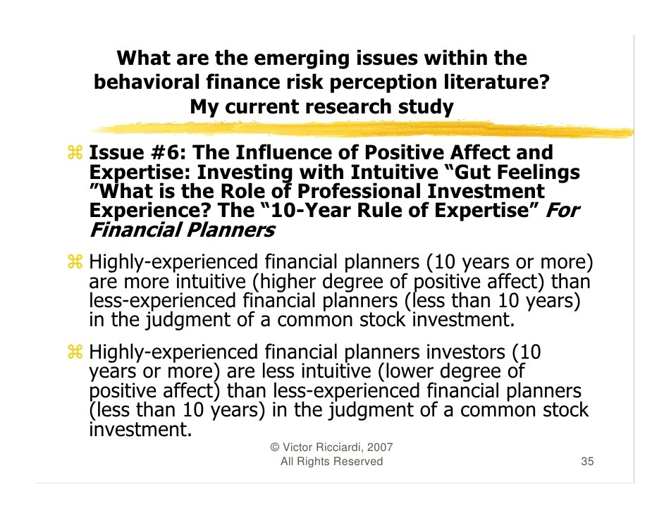 Behavioral Finance An Introduction Investing Beyond