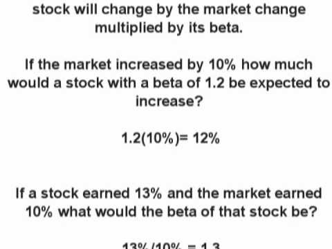 Beta financial definition of Beta