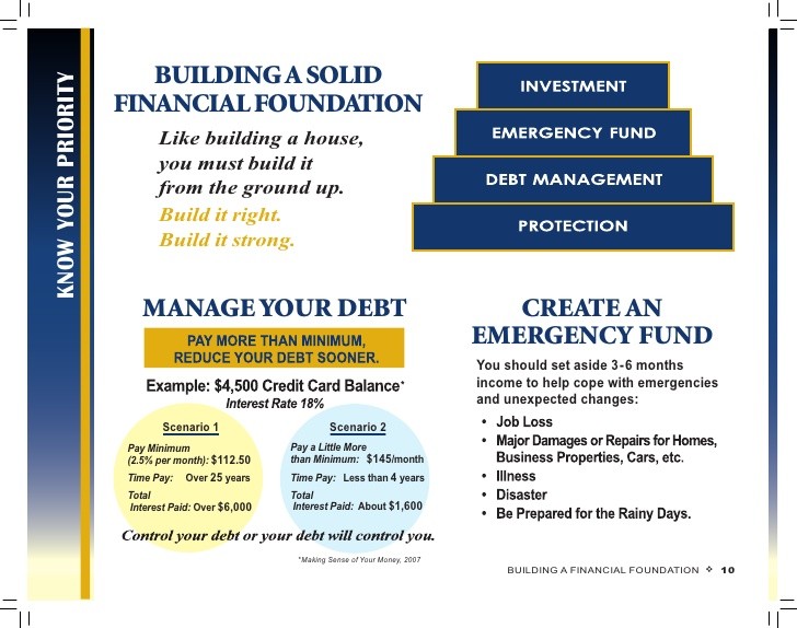 Build Up Strong Financial Foundation