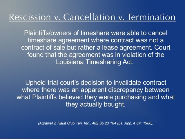 Can you cancel a real estate deal Know the right of rescission