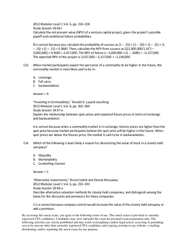 CFA Level 3 STUDY SESSION 18 GLOBAL INVESTMENT PERFORMANCE STANDARDS