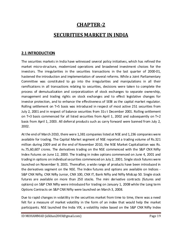 Derivatives manipulations and retail investors in India