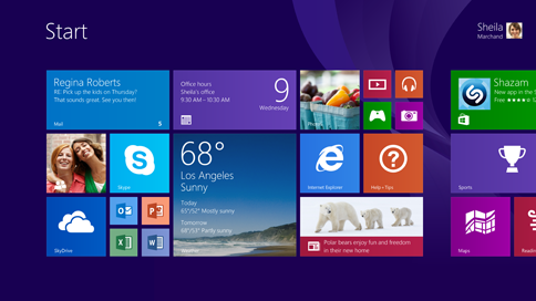 Getting around in Windows 8