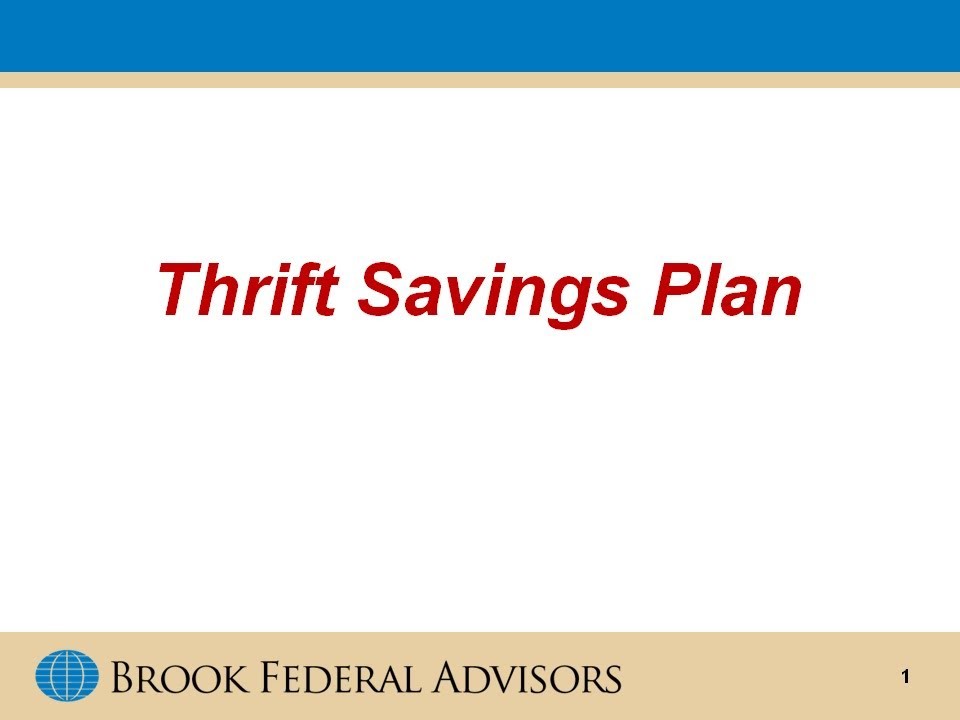 Government TSP Overview of the Federal Thrift Savings Plan Funds