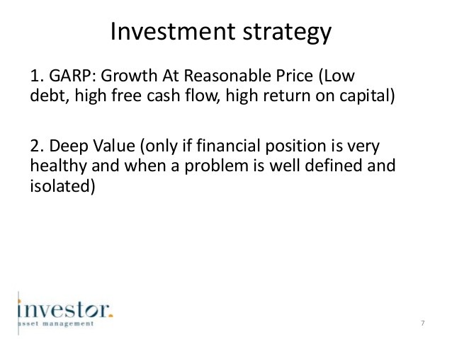 Growth at Reasonable Price (GARP) Investing Strategy