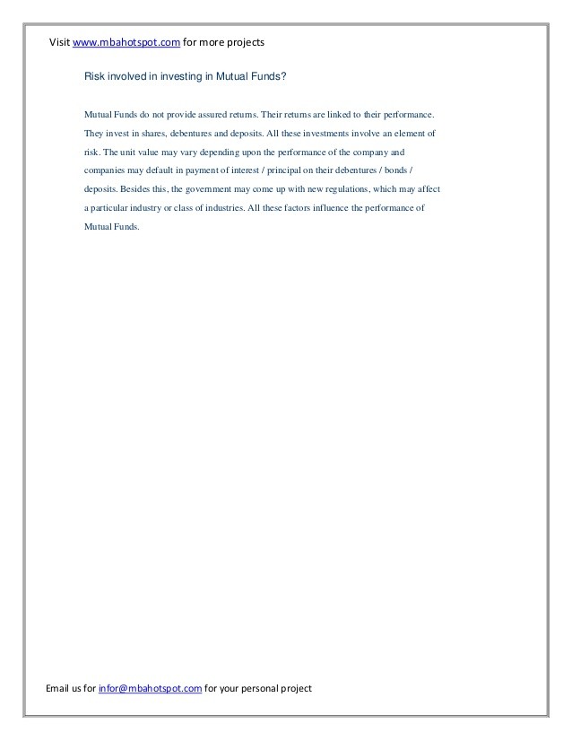 How to Analyze a Mutual Fund s Risk For Dummies