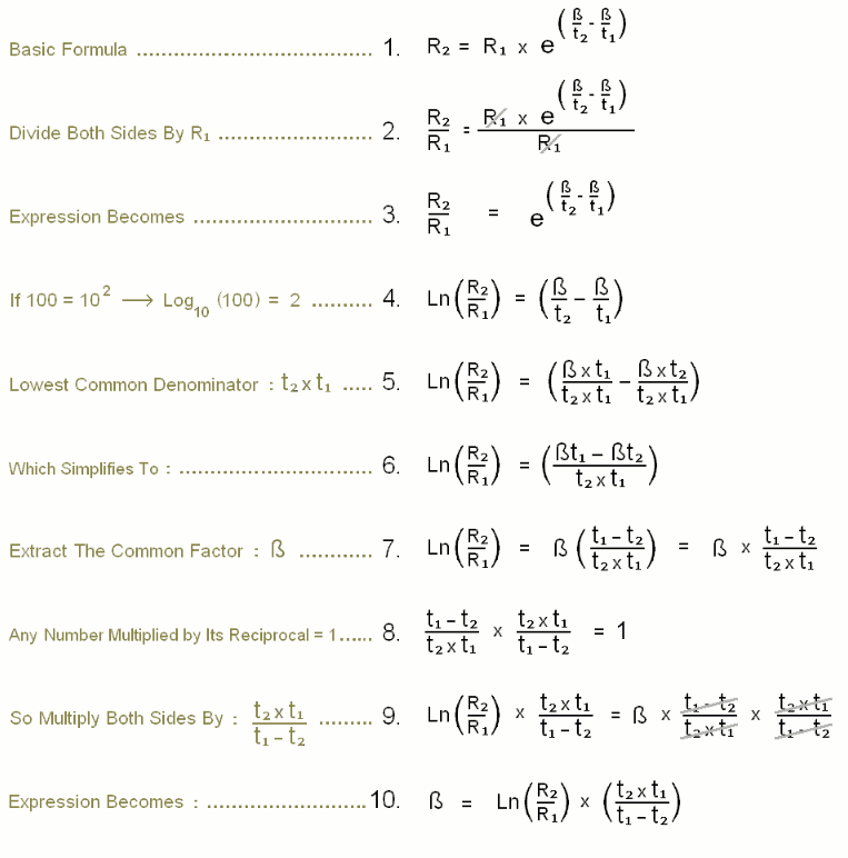 How to calculate beta