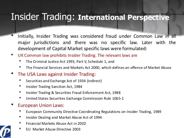 Insider Trading Law Trust and Prevention