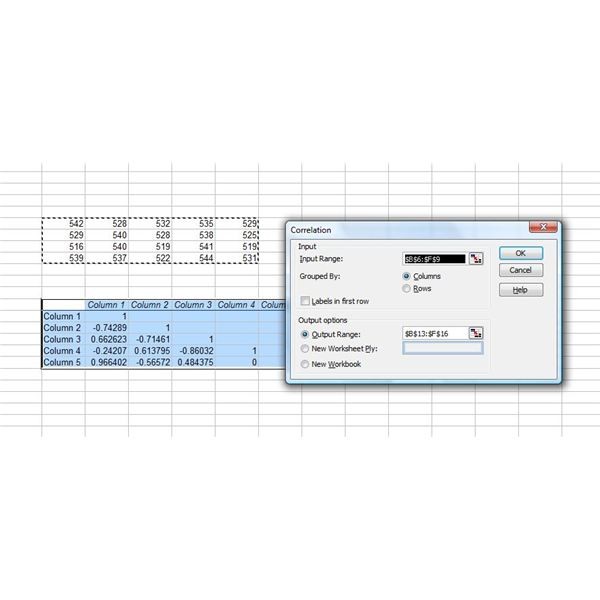 Microsoft Excel Tutorial How to use Covariance function