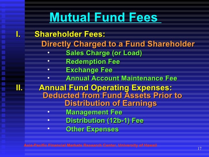 Mutual fund fee reform coming