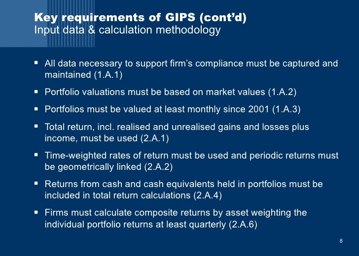 PPT Global Investment Performance Standards GIPS Brief history key concepts and status of GIPS