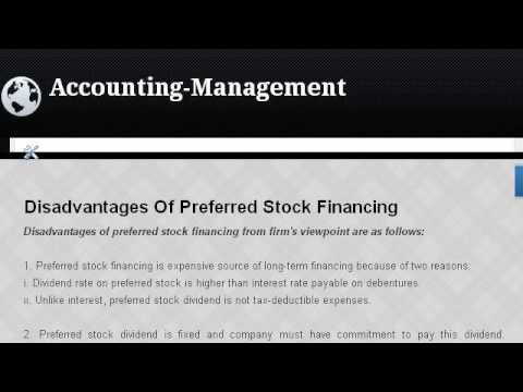 Preferred Stocks Disadvantages