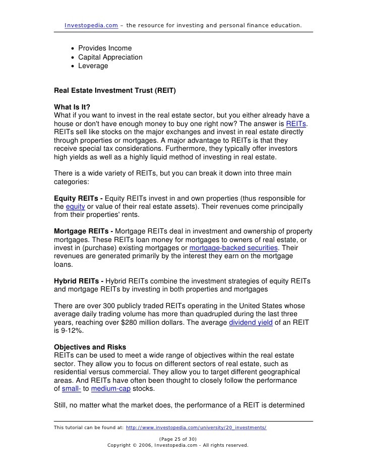 REITs What they are and Should You Invest in Them 20s Finances