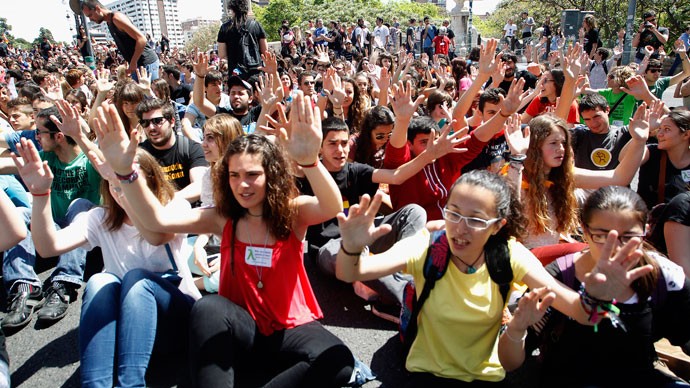 Spanish Teachers Strike over Austerity Cuts