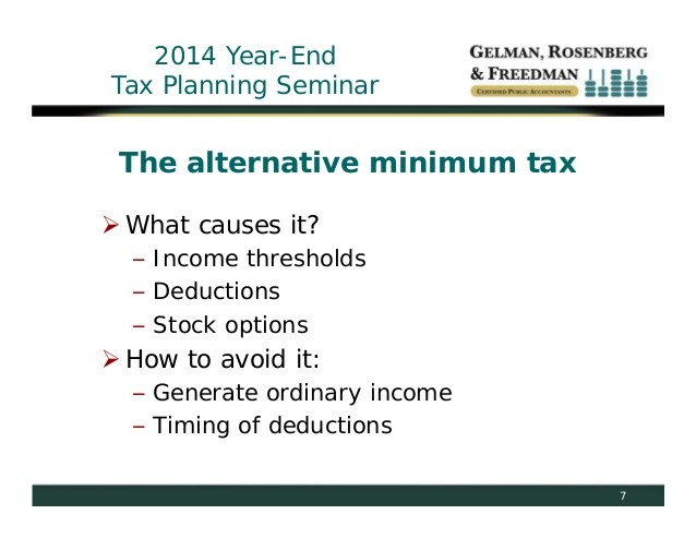 Stock Options and the Alternative Minimum Tax (AMT)