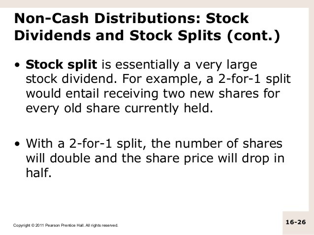 Stock Splits and Stock Dividends