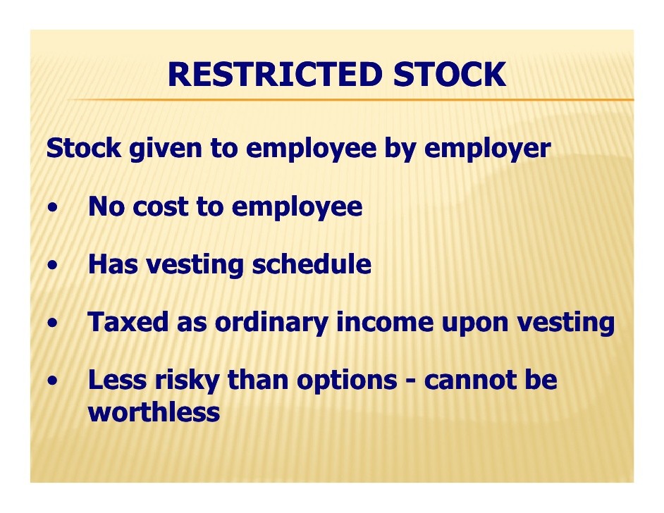 Taxation of Employee Stock Options NQs and ISOs