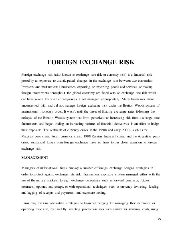 The Causes of Drastic Foreign Exchange Rates Changes FOREX Trading