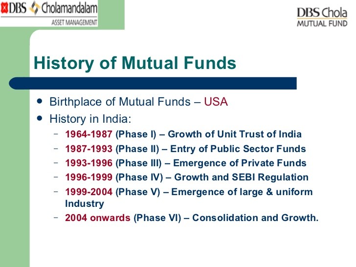 Mutual fund history