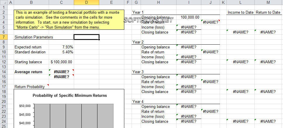 The RiskAMP Monte Carlo Addin for Excel