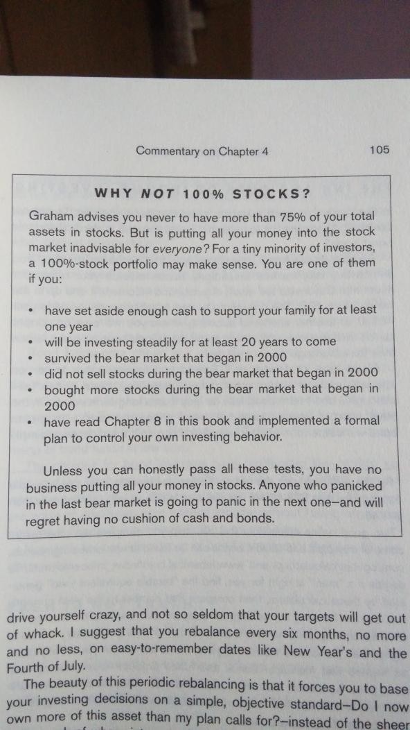 The Six Rules of Intelligent Investing