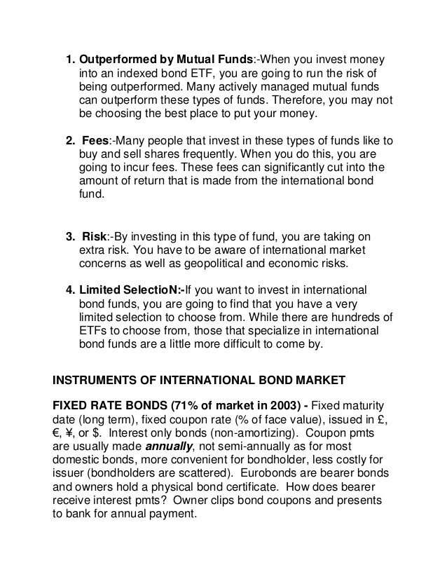 International Mutual Funds Pros and Cons of International Funds