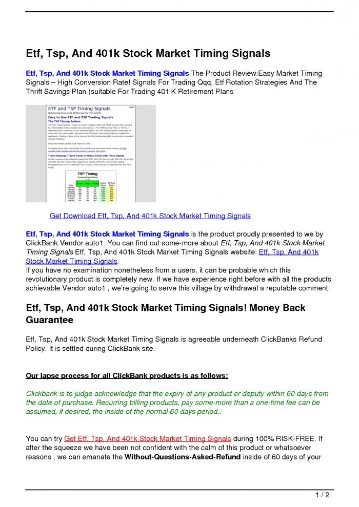 ETFs in 401(k)