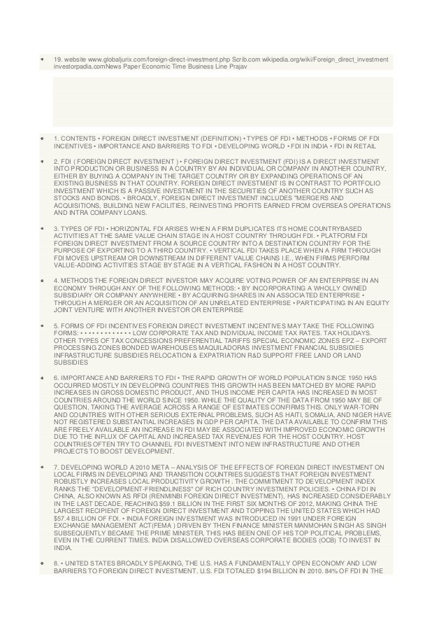 FDI and FPI Strategic Complements FDI and FPI Strategic Complements