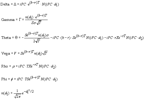 BLACK SCHOLES OPTION PRICING MODELS