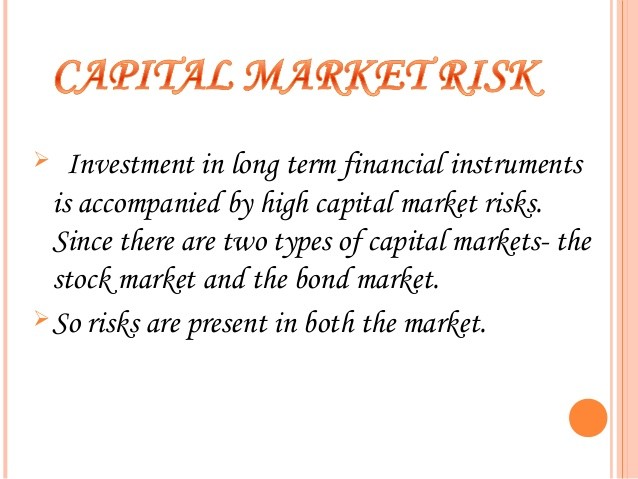 Capital markets and capital market instruments