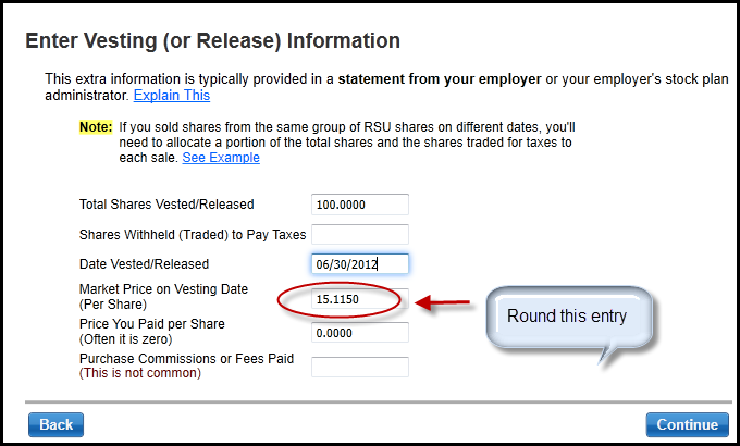 Restricted Stock Units (RSU) Sales and Tax Reporting