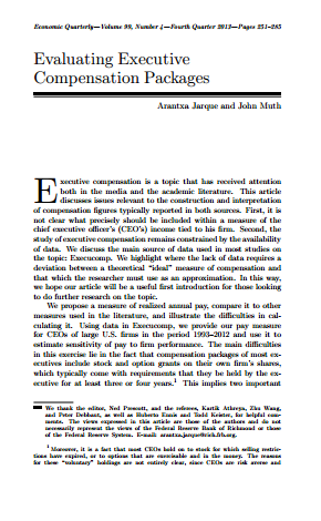 Evaluating Executive Compensation_2 Evaluating Executive Compensation_2