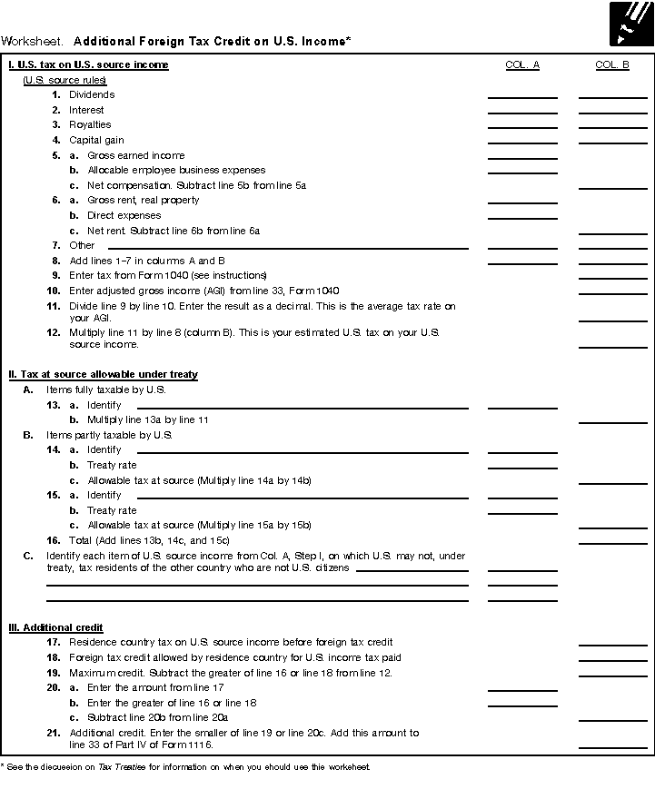The Foreign Tax Credit The Foreign Tax Credit