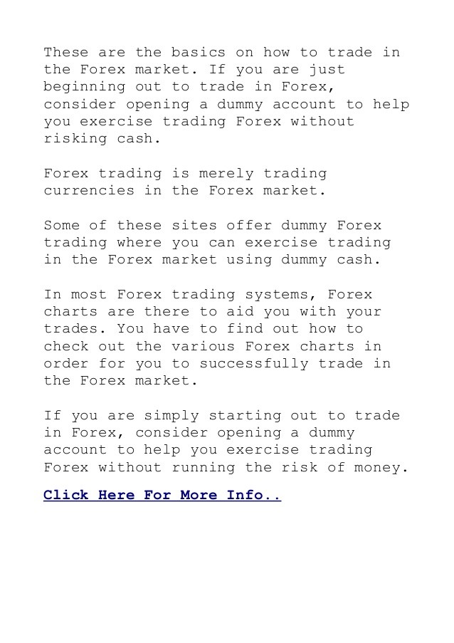 Forex 101 Forex Education