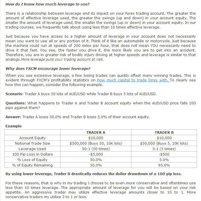 FOREX How to Determine Appropriate Effective Leverage