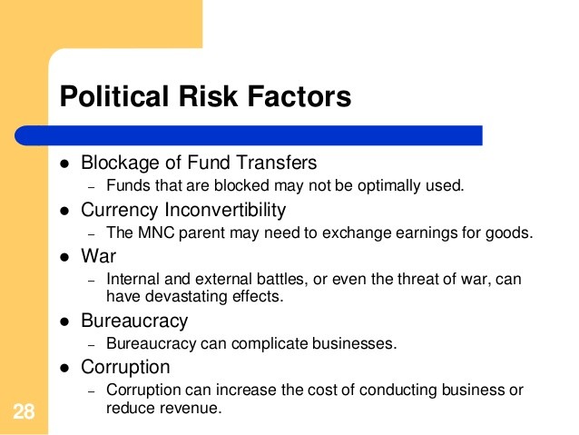 Forex Trading Country Political Risk in Export