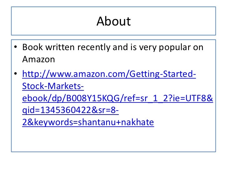 Getting Started On Stocks Getting Started On Stocks