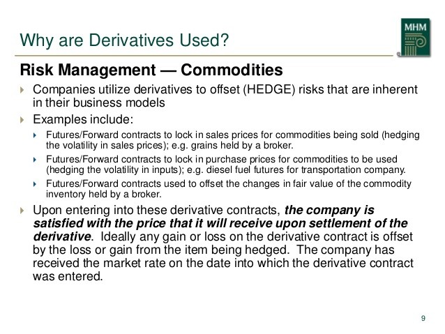 Hedging with Commodity Futures It’s All About Managing Price Risk!