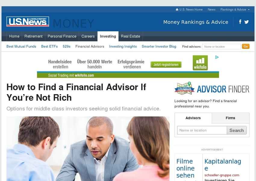 How to Choose a Financial Advisor US News