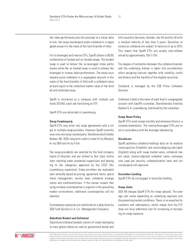 Index Investing Index Funds ETF s Synthetics and Index Certificates Full Replication