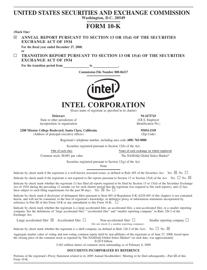 Intel 2011 Annual Report Critical Accounting Estimates LongLived Assets