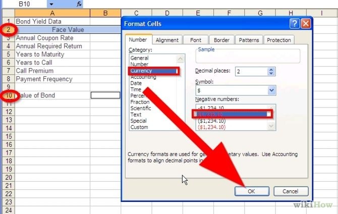 Microsoft Excel Bond Valuation