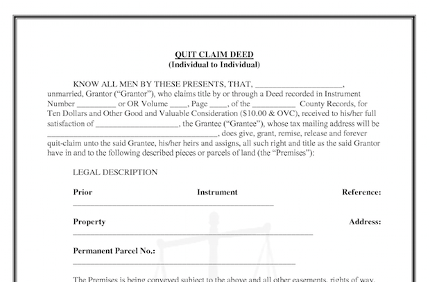 Quitclaim Deed Overview