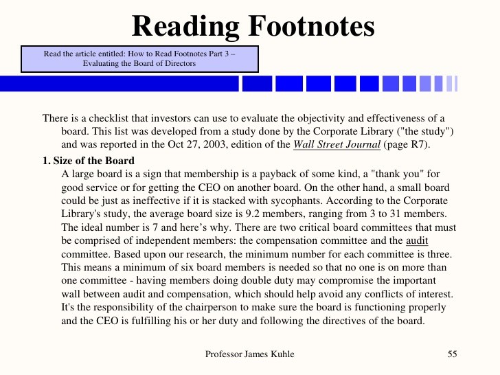 Read Financial Footnotes Invest Safely