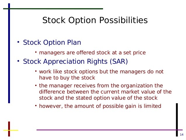 Stock Options Restricted Stock Phantom Stock Stock Appreciation Rights (SARs) and Employee