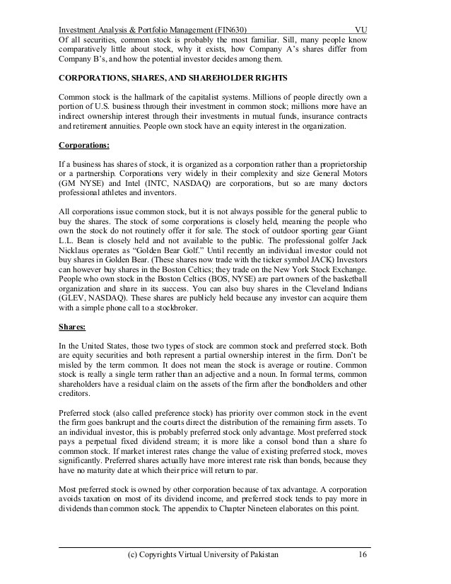 The Basics of How to Analyze an Investment Portfolio of Individual Stocks or Other Securities