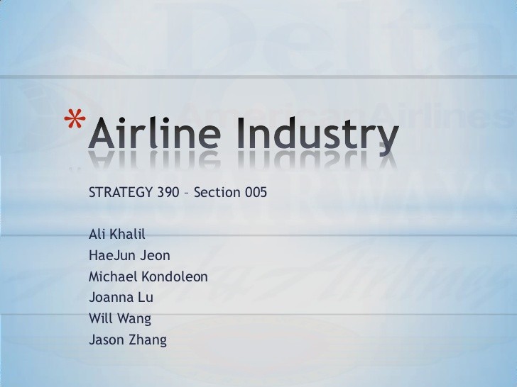 Value Line Industry Analysis Air Transport